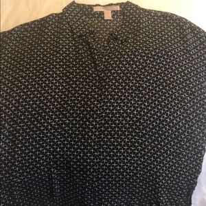 Black button up shirt with collar